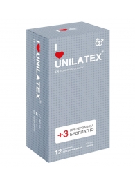 Презервативы с точками Unilatex Dotted - 12 шт. + 3 шт. в подарок - Unilatex - купить с доставкой в Смоленске