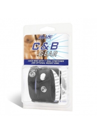 Утяжка для мошонки и пениса Cock Ring With 1  Ball Stretcher And Optional Weight Ring - BlueLine - купить с доставкой в Смоленске
