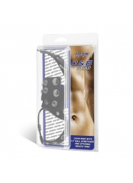 Утяжка на пенис и мошонку Cock Ring With 1.5  Ball Stretcher And Optional Weight Ring - BlueLine - купить с доставкой в Смоленске