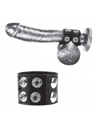 Ремень на член и мошонку 1.5  Cock Ring With Ball Strap - BlueLine - купить с доставкой в Смоленске