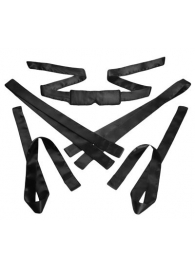 Бондажный набор из сатиновых лент Bordeaux 5 Piece Satin Bondage Set - XR Brands - купить с доставкой в Смоленске