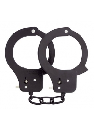 Чёрные наручники из листового металла BONDX METAL CUFFS BLACK - Dream Toys - купить с доставкой в Смоленске