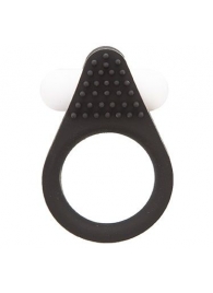 Чёрное эрекционное кольцо LIT-UP SILICONE STIMU RING 1 BLACK - Dream Toys - в Смоленске купить с доставкой