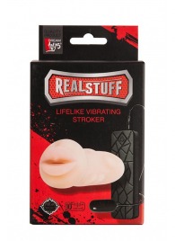 Мастурбатор-ротик с вибрацией REALSTUFF VIBRATING MASTURBATOR MOUTH - Dream Toys - в Смоленске купить с доставкой