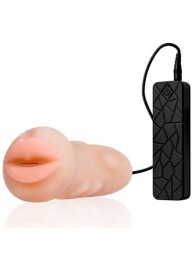 Мастурбатор-ротик с вибрацией REALSTUFF VIBRATING MASTURBATOR MOUTH - Dream Toys - в Смоленске купить с доставкой