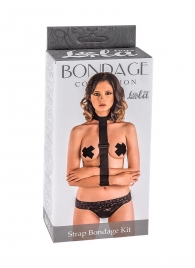 Ошейник с длинной лентой и наручниками Strap Bondage Kit One Size - Lola Games - купить с доставкой в Смоленске