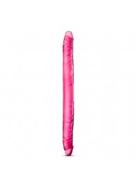 Розовый двусторонний фаллоимитатор B Yours 16  Double Dildo - 40,6 см. - Blush Novelties