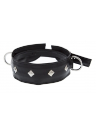 Полиуретановый ошейник с пуклями и D-кольцами Collar with Studs - Blush Novelties - купить с доставкой в Смоленске