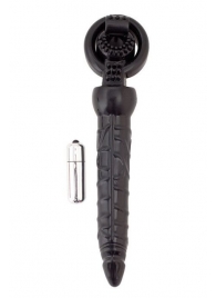 Черная вибронасадка с анальным стимулятором - ToyFa - в Смоленске купить с доставкой