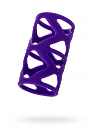 Фиолетовая насадка-сетка на пенис - 7,5 см. - A-toys - в Смоленске купить с доставкой