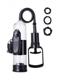 Вакуумная помпа A-toys с вибропулей и эрекционными кольцами - A-toys - в Смоленске купить с доставкой