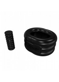 Чёрное эрекционное виброкольцо Stretch - Bathmate - в Смоленске купить с доставкой