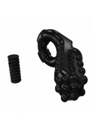 Чёрное эрекционное виброкольцо Tickle - Bathmate - в Смоленске купить с доставкой