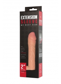 Телесная насадка-удлинитель Extension sleeve с подхватом - 17 см. - Sitabella - в Смоленске купить с доставкой