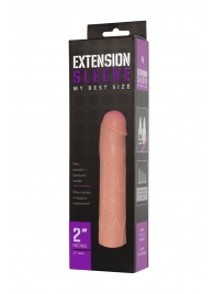 Насадка-удлинитель Extension sleeve телесного цвета - 18,5 см. - Sitabella - в Смоленске купить с доставкой