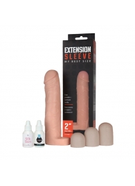 Насадка-удлинитель Extension sleeve с подхватом мошонки - 19 см. - Sitabella - в Смоленске купить с доставкой