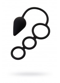 Тройное эрекционное кольцо с анальным хвостом Drop M-size - Erotist Adult Toys - в Смоленске купить с доставкой