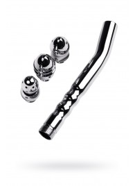 Металлический анальный душ с тремя насадками - ToyFa - купить с доставкой в Смоленске