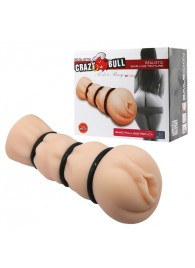 Мастурбатор-вагина с уплотняющими кольцами Baile Crazy Bull - Baile - в Смоленске купить с доставкой