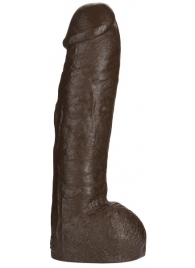 Большая насадка для трусиков Vac-U-Lock Realistic Hung - 31,7 см. - Doc Johnson - купить с доставкой в Смоленске