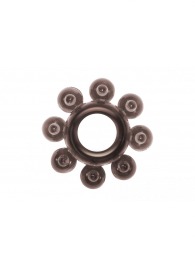 Чёрное эрекционное кольцо Rings Bubbles - Lola Games - в Смоленске купить с доставкой