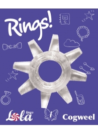 Прозрачное эрекционное кольцо Rings Cogweel - Lola Games - в Смоленске купить с доставкой