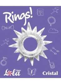 Прозрачное эрекционное кольцо Rings Cristal - Lola Games - в Смоленске купить с доставкой