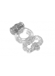 Прозрачное эрекционное кольцо Rings Treadle с подхватом - Lola Games - в Смоленске купить с доставкой
