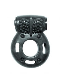 Черное эрекционное кольцо с вибрацией Rings Axle-pin - Lola Games - в Смоленске купить с доставкой
