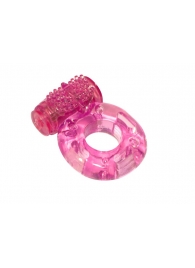 Розовое эрекционное кольцо с вибрацией Rings Axle-pin - Lola Games - в Смоленске купить с доставкой