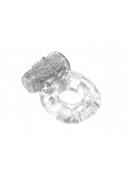 Прозрачное эрекционное кольцо с вибрацией Rings Axle-pin - Lola Games - в Смоленске купить с доставкой