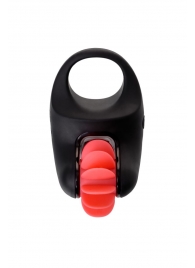 Чёрно-красное эрекционное виброкольцо Erotist - Erotist Adult Toys - в Смоленске купить с доставкой