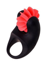 Чёрно-красное эрекционное виброкольцо Erotist - Erotist Adult Toys - в Смоленске купить с доставкой