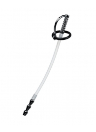 Силиконовый уретральный плаг со сменными фиксирующими кольцами Metal - ToyFa - купить с доставкой в Смоленске