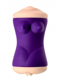 Двухсторонний мастурбатор JOS YARA в фиолетовой колбе - JOS - в Смоленске купить с доставкой