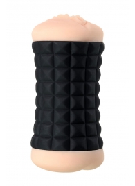 Двухсторонний мастурбатор JOS JANICE в черном цилиндре - JOS - в Смоленске купить с доставкой