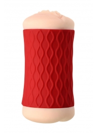 Двухсторонний мастурбатор JOS  NADIN в красном цилиндре - JOS - в Смоленске купить с доставкой