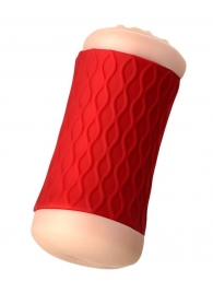 Двухсторонний мастурбатор JOS  NADIN в красном цилиндре - JOS - в Смоленске купить с доставкой