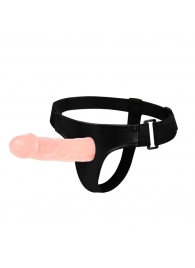 Телесный фаллоимитатор на трусиках Jessica Strap-On - 15,5 см. - Baile - купить с доставкой в Смоленске