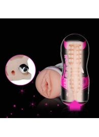 Мастурбатор-вагина Sex In A Can Vibra Vagina Tunnel - Lovetoy - в Смоленске купить с доставкой