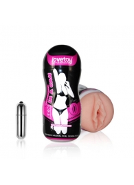 Мастурбатор-вагина Sex In A Can Vibra Vagina Tunnel - Lovetoy - в Смоленске купить с доставкой