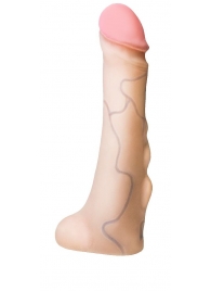 Реалистичная насадка с мошонкой REAL Standard - 18 см. - LOVETOY (А-Полимер) - купить с доставкой в Смоленске