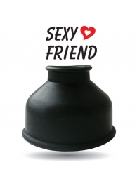 Чёрная уплотнительная насадка для помпы - размер S - 1137 - в Смоленске купить с доставкой