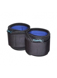 Неопреновые черно-синие наручники - Sitabella - купить с доставкой в Смоленске