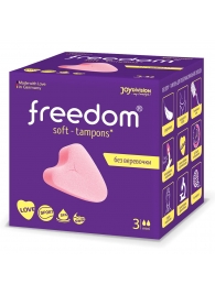 Женские гигиенические тампоны без веревочки FREEDOM mini - 3 шт. - Freedom - купить с доставкой в Смоленске