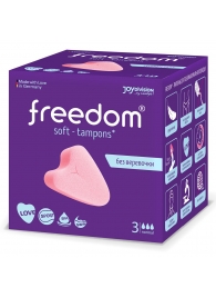Женские гигиенические тампоны без веревочки FREEDOM normal - 3 шт. - Freedom - купить с доставкой в Смоленске