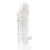 Закрытая прозрачная рельефная насадка Crystal sleeve - 13 см. - Erowoman-Eroman - в Смоленске купить с доставкой