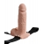 Телесный перезаряжаемый вибрострапон 7  Hollow Rechargeable Strap-on with Balls - 20,3 см. - Pipedream - купить с доставкой в Смоленске