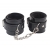 Черные оковы на ноги Obey Me Leather Ankle Cuffs - Chisa - купить с доставкой в Смоленске