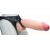 Телесный реалистичный фаллоимитатор на черных трусиках Real Big Strap-On - 34,5 см. - LOVETOY (А-Полимер) - купить с доставкой в Смоленске